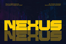 Nexus - Futuristic Display Font