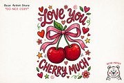 Valentine Love & Coffee Illustration, an Illustration by GlitterCraft (Thumbnail 12 of 41)