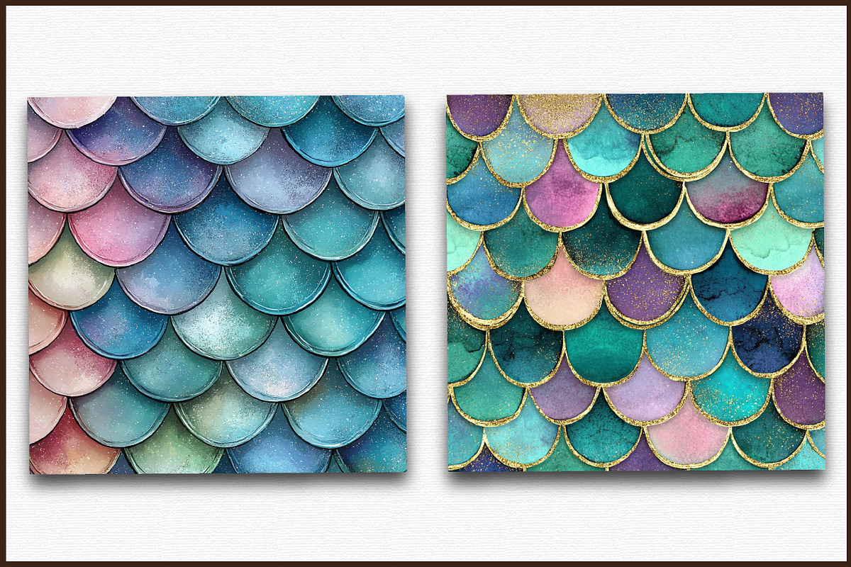 Bokeh Mermaid Background Clipart Bun, an Illustration by Sublimation Artist (Photo 3 of 3)