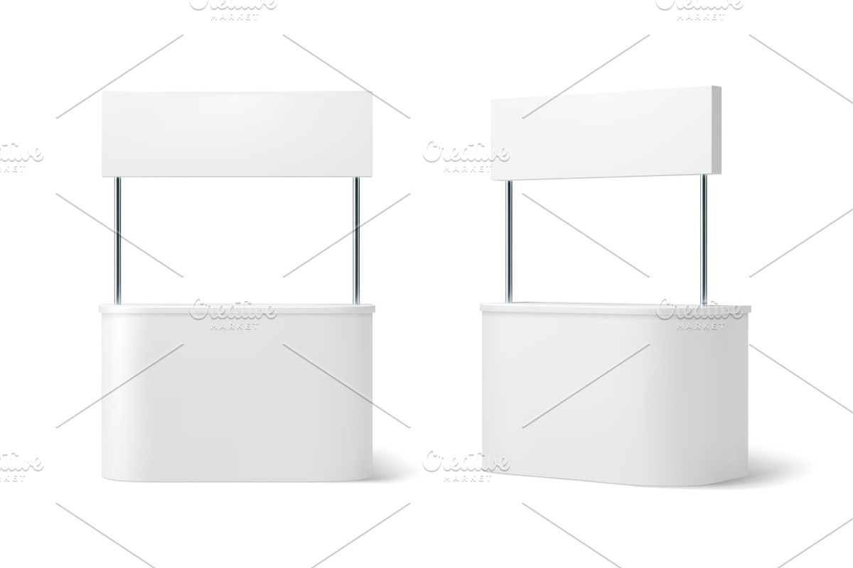 Advertising booth stand mockup, a Technology Illustration by Buch&Bee