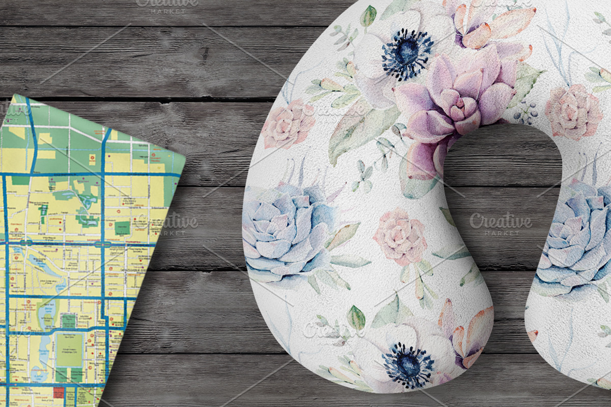 Oh my Succulents watercolor set, an Illustration by Lemaris (Photo 7 of 9)