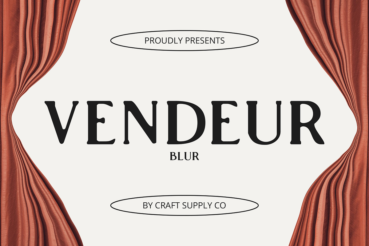 Vendeur Blur, a Serif Font by Craft Supply Co. (Photo 1 of 8)