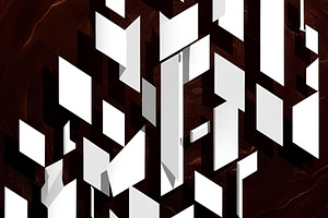 Red and white geometric abstract, an Abstract Photo by ComfortQ
