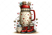 Watercolor Cozy Season Clipart Png, an Illustration by Craft Nest (Thumbnail 3 of 10)