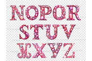 Pink Fashion Alphabet, a Decorative Illustration by GlamArtZhanna (Thumbnail 5 of 5)