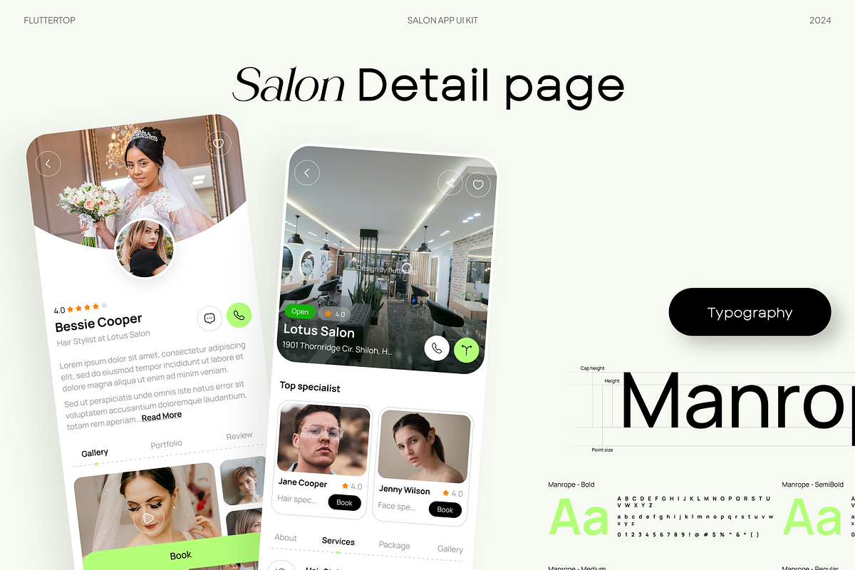SalonTrend AI Salon App UI Kit, an UI Kit Template by Fluttertop (Photo 4 of 8)