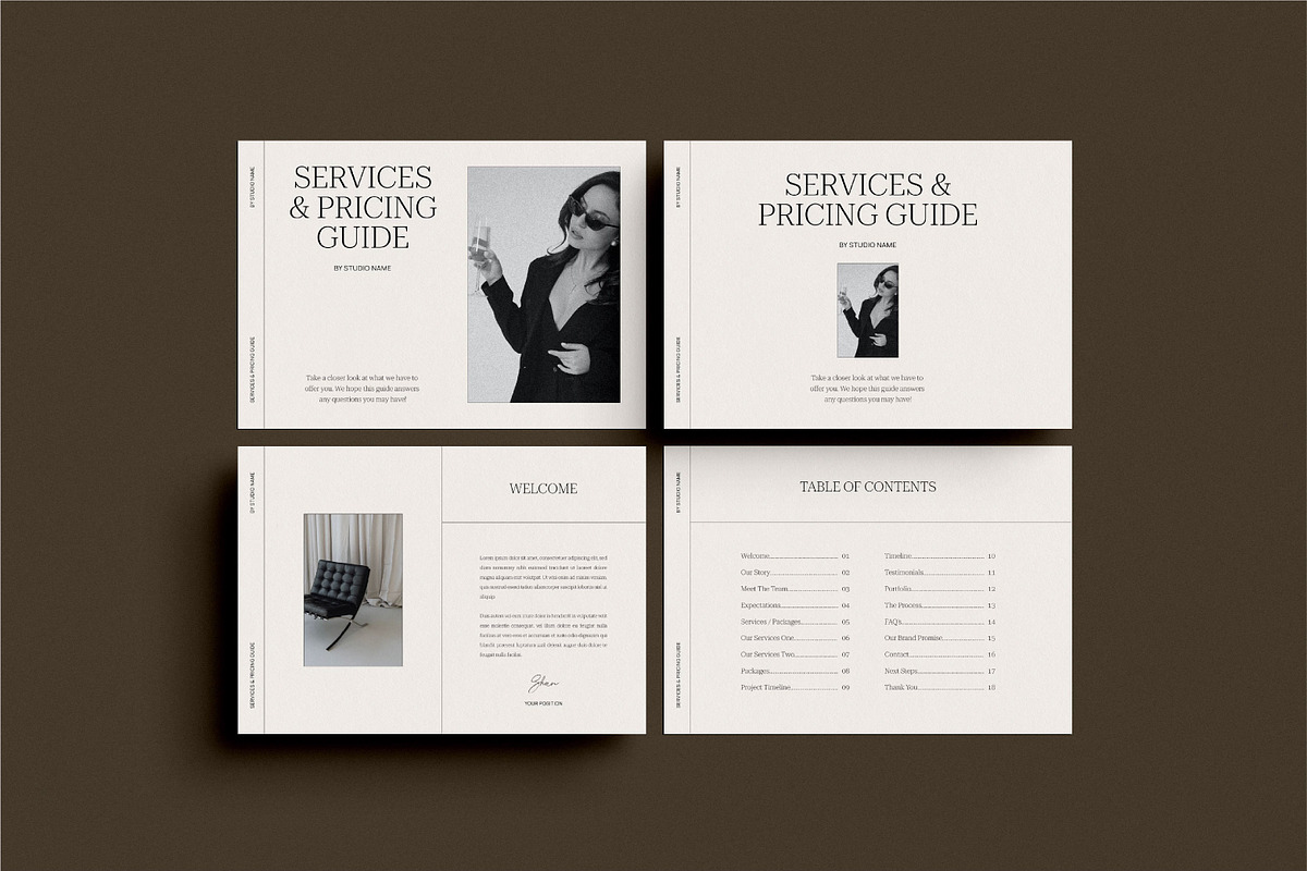 Services and Pricing Guide Template, a Presentation Template by Wild Theory (Photo 3 of 12)