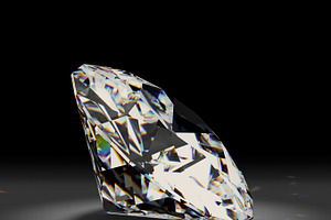 Shiny white diamond
