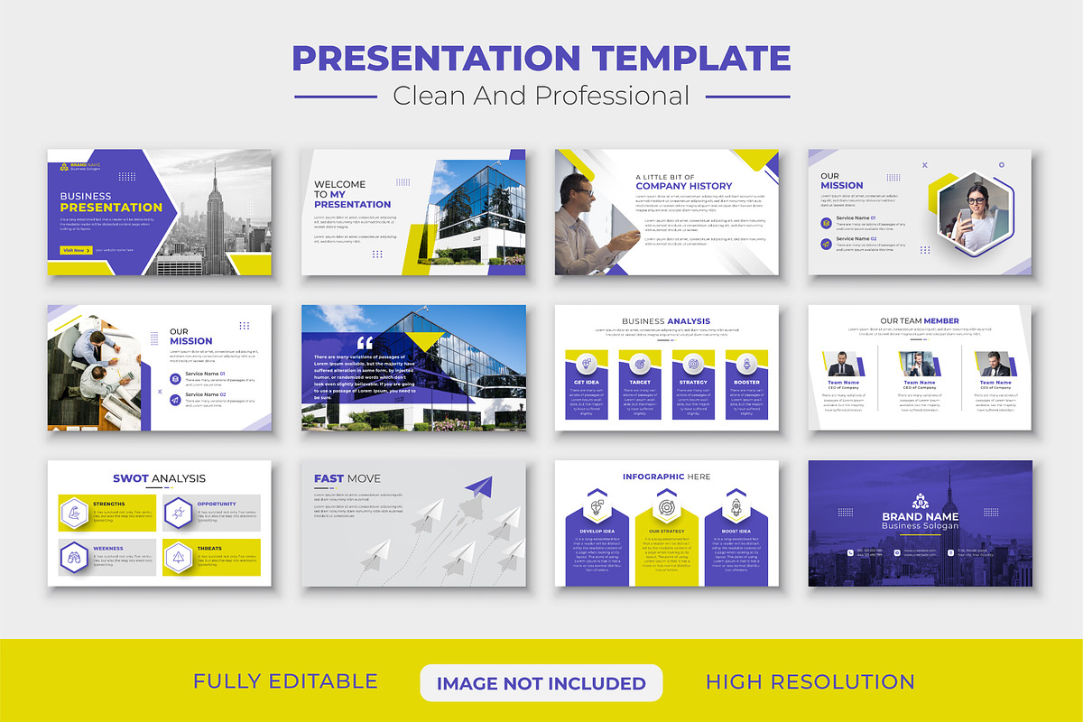 Corporate Marketing Plan Slides, a Presentation Template by pixelcreatx (Photo 2 of 5)