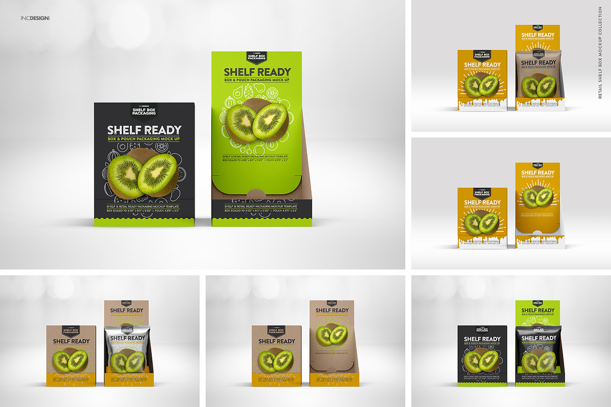 Retail Shelf Box 21 Packaging Mockup, a Packaging Mockup by INCDesign (Photo 4 of 12)