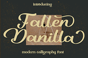 Fallen danilla, a Script Font by BearyType Studio (Thumbnail 1 of 7)