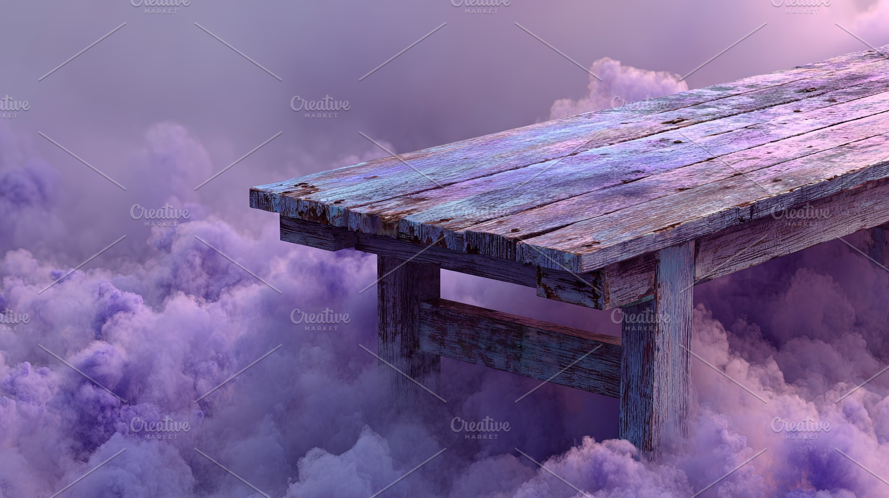 Old Wooden Pier Above Clouds, an Arts & Entertainment Photo by Ales Munt