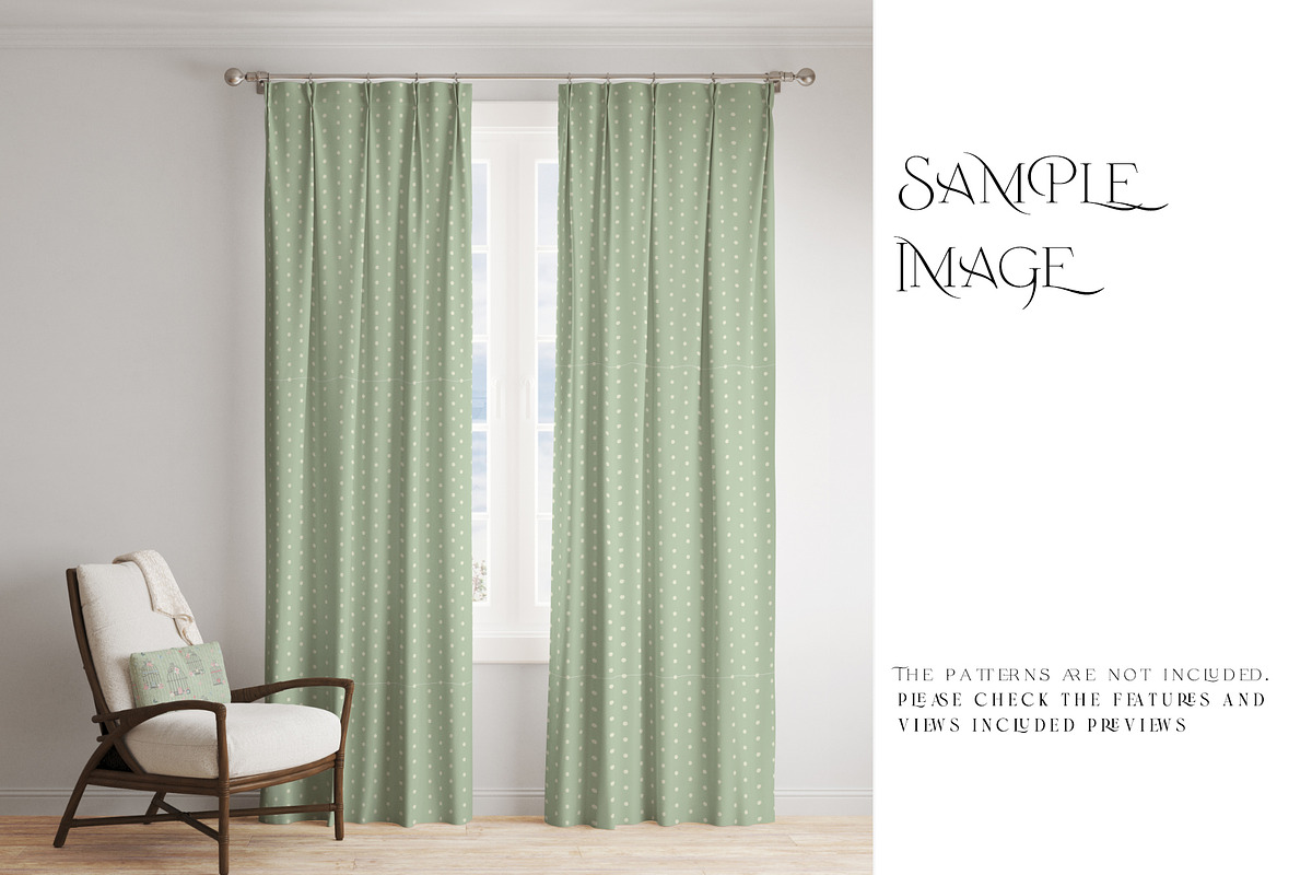 Pinch Pleat & Pencil Pleat Curtains, a Pens & Pencil Mockup by mock-ups (Photo 9 of 13)