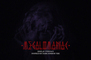 Megalomaniac display font