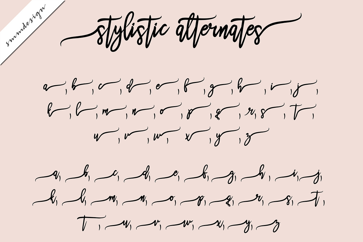 Anetta Handwritten Script Font preview 4