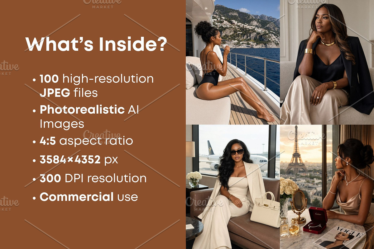 Luxury Melanin Woman Stock Photos, a Person Photo by Selenique Studio (Photo 2 of 12)