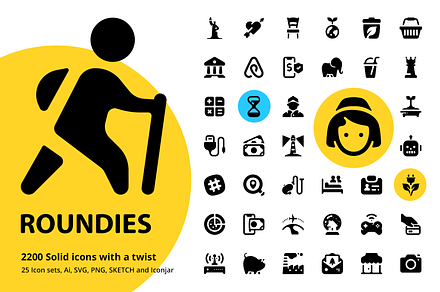 Roundies 2200 Solid Icons, a Solid Icon by Vectopus.com