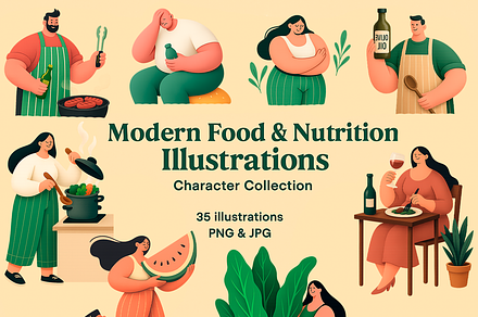 Food People Cutouts
