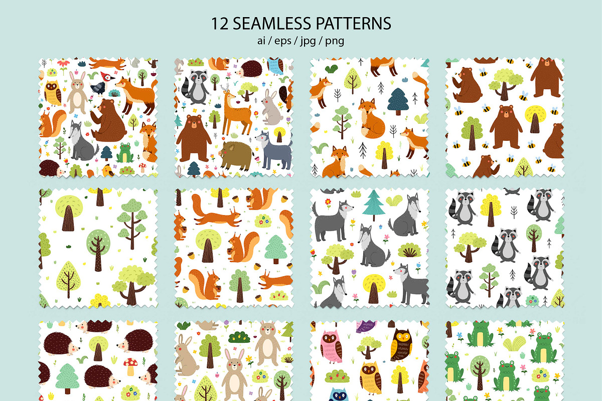 Forest Animals Collection, an Animal Illustration by Gulnara Sabirova (Photo 8 of 15)