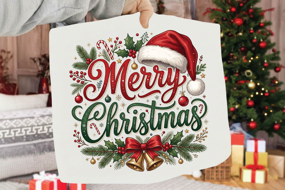Merry Christmas PNG, Christmas PNG, a Seasonal Illustration by DreamPrint404 (Photo 2 of 6)