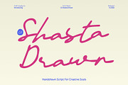 CS Shasta Drawn, a Script Font by Craft Supply Co. (Thumbnail 1 of 8)