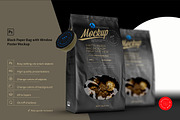 Black Paper Bag With Window Mock-up, a Packaging Mockup by Reformer Mockup (Thumbnail 1 of 7)