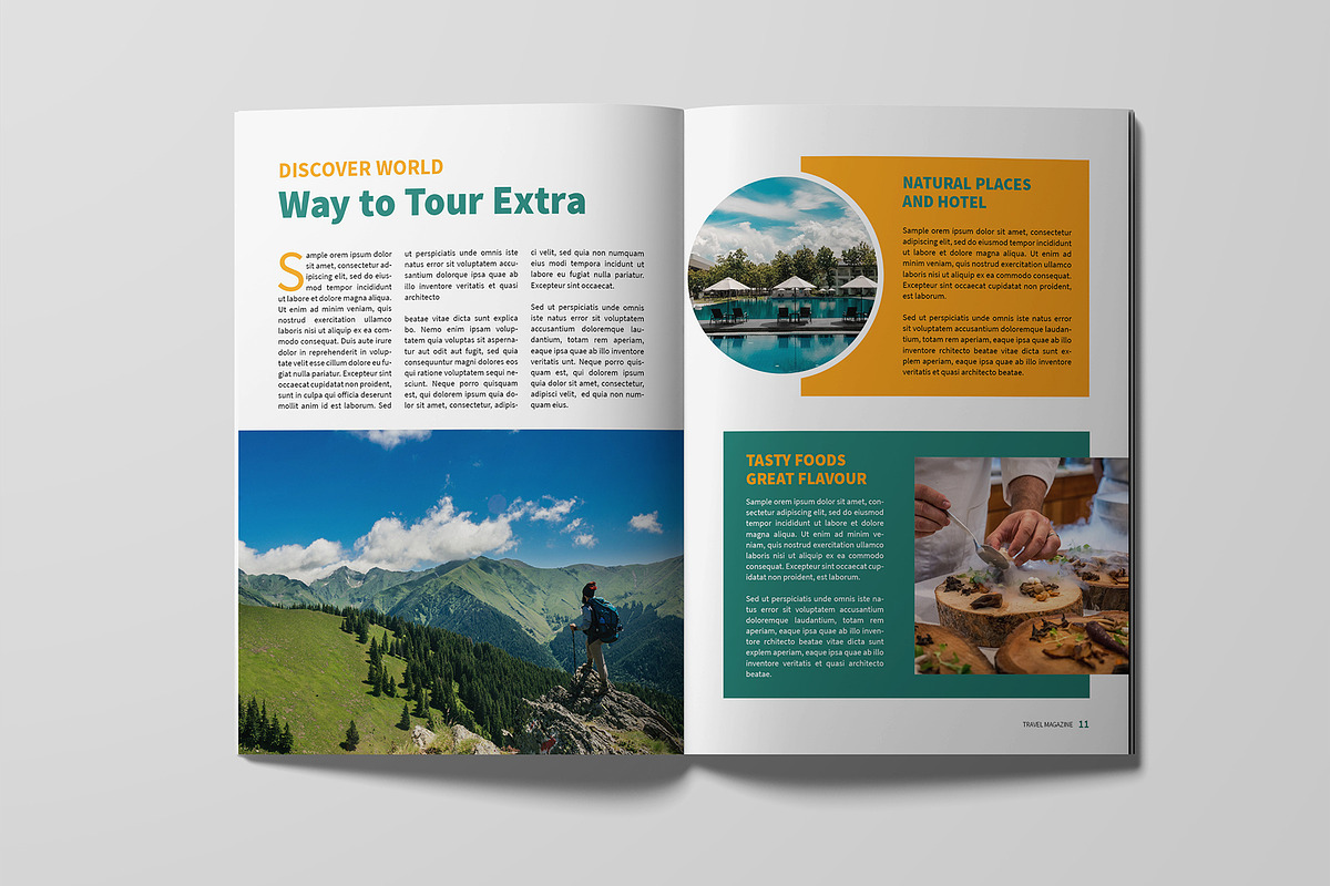 Travel Magazine Template, a Magazine Template by xtratimebd (Photo 5 of 9)
