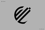 Letter EL or LE logo, a Branding & Logo Template by Advateik ™ (Thumbnail 1 of 3)