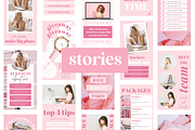 800 Pink Canva Social Media Template, a Social Media Template by Oh So Social Boutique (Thumbnail 4 of 8)