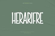 Herarifre - Modern Display Typeface, a Script Font by garismantra (Thumbnail 1 of 5)