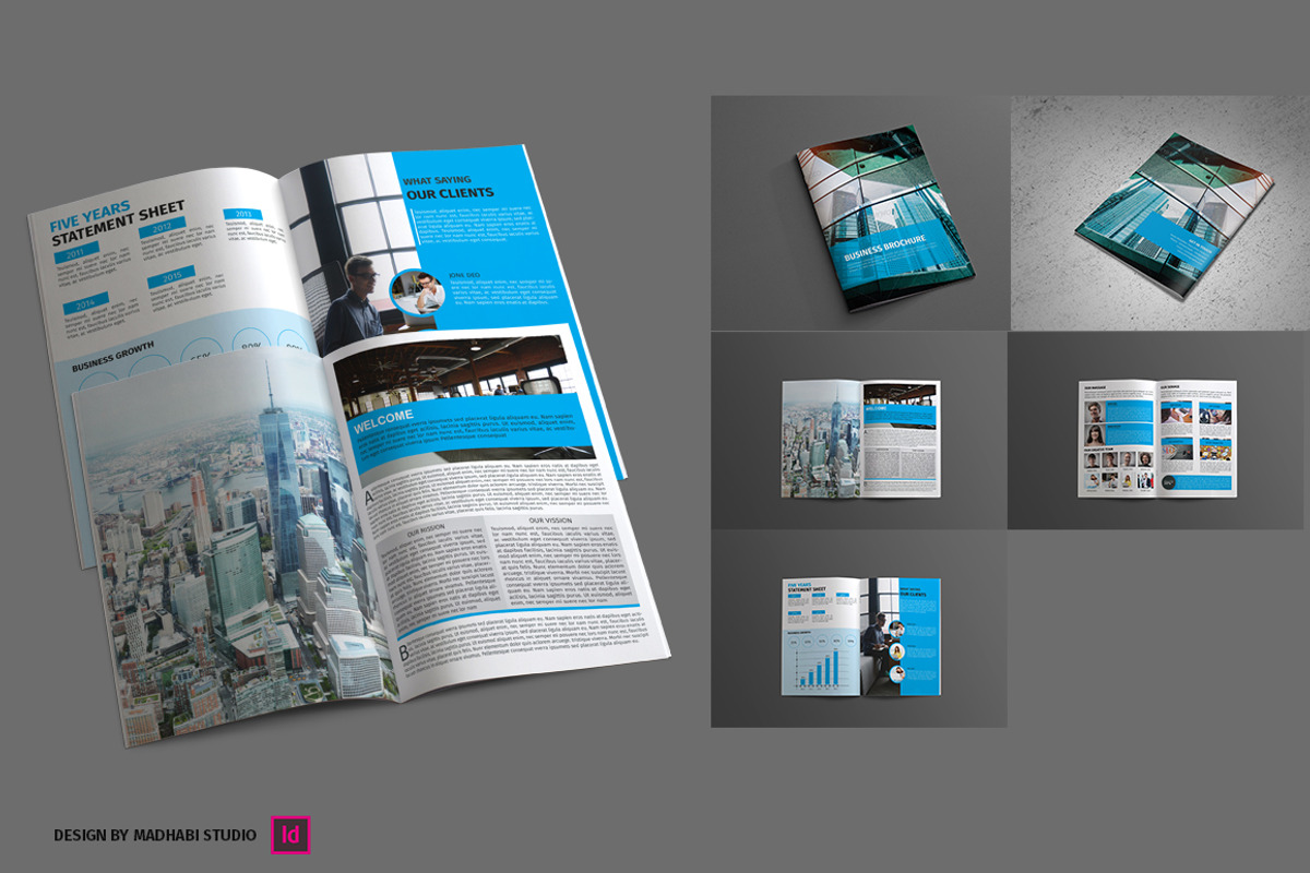 Corporate Brochure 8 Pages, a Brochure Template by Madhabi Studio (Photo 2 of 4)
