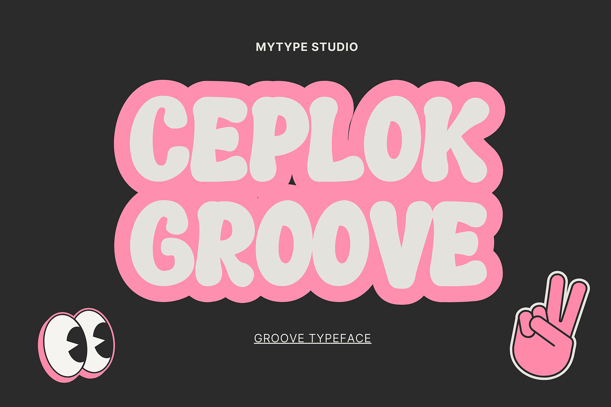 Ceplok Groove - Font, a Handwritten Font by Mytype Studio (Photo 1 of 5)