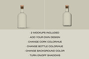 Glass Liquor Bottle Mockup, a Packaging Mockup by Copal (Thumbnail 2 of 12)