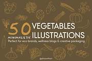 Minimal Veggie Illustrations, a Food Illustration by alinawithart (Thumbnail 1 of 12)