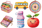 Crochet Back to School Sublimation, an Illustration by Designworld (Thumbnail 3 of 5)