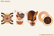 Tropical Leaves and Abstract Shapes, a Texture Illustration by CatJello Graphics (Thumbnail 15 of 27)