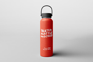 Water Bottle Mockup Set