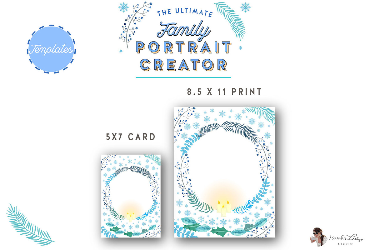 Portrait Creator Winter Family, a Person Illustration by Lauren Lesley Studio (Photo 14 of 17)