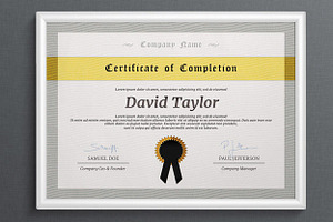 Multipurpose Certificate