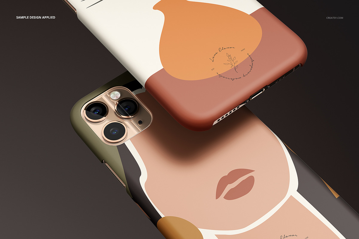 iPhone 11 Pro Matte Snap Case Mockup, an iPhone Mockup by creatsy5 (Photo 20 of 23)