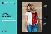T-Shirt Mock-Up Set, a Shirt Mockup by Freeman Studio (Thumbnail 3 of 16)