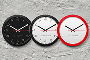 v1 Wall Clock Mockup, a Wearable Device Mockup by ArtefShop (Thumbnail 1 of 5)