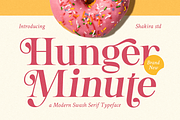 Hunger Minute - Modern Stylish Swash, a Serif Font by Shakira Studio (Thumbnail 1 of 10)