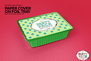 Cover on Foil TrayPackaging Mockup, a Cups & Container Mockup by INCDesign (Thumbnail 3 of 6)