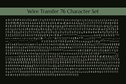 Wire Transfer 76, a Serif Font by Stiggy & Sands (Thumbnail 9 of 9)
