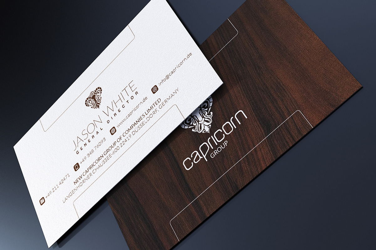 Wood Business Card, a Business Card Template by Marvel (Photo 1 of 4)