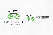 Fast Biker - Eco & E-Bike Logo, a Branding & Logo Template by Creattlle (Thumbnail 1 of 4)