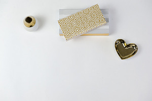 Gold white & grey styled desktop featuring desk, rebecca nash photography