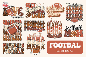Football Bundle 10 Files SVG