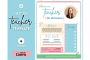 Meet the Teacher Template - Canva, a Templates & Theme by Templatables (Thumbnail 1 of 9)
